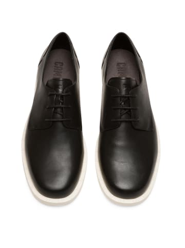 Camper Leder-Schnürschuhe in Schwarz