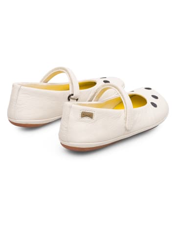 Camper Leren ballerina's crème