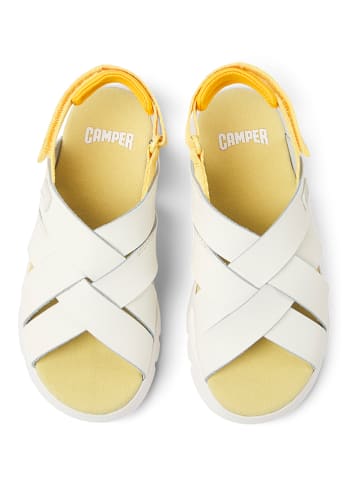Camper Sandalen in Weiß/ Gelb