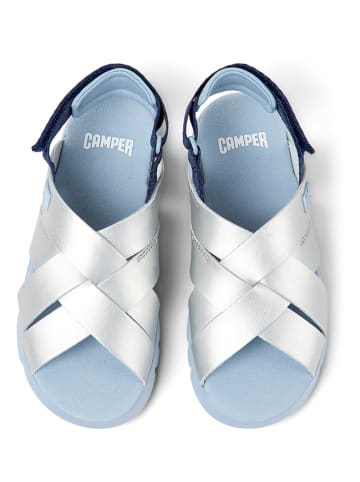 Camper Sandalen zilverkleurig/lichtblauw