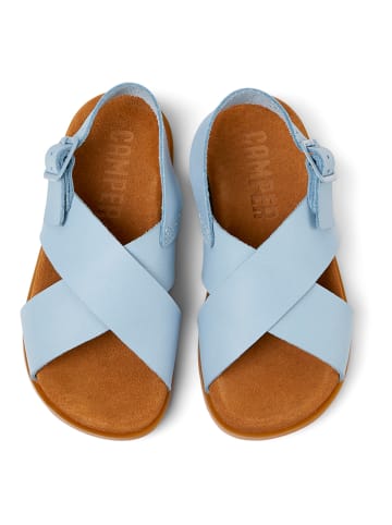 Camper Leren sandalen lichtblauw