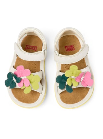 Camper Leder-Sandalen in Weiß