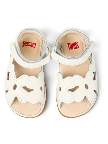 Camper Leder-Sandalen in Weiß