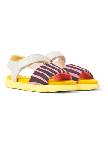 Camper Sandalen in Gelb/ Rosa/ Weiß