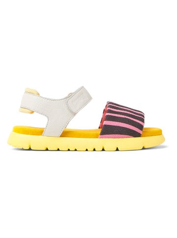 Camper Sandalen in Gelb/ Rosa/ Weiß