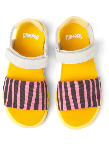 Camper Sandalen in Gelb/ Rosa/ Weiß