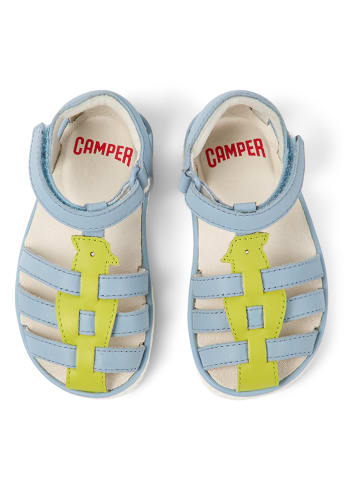 Camper Leren enkelsandalen lichtblauw/groen