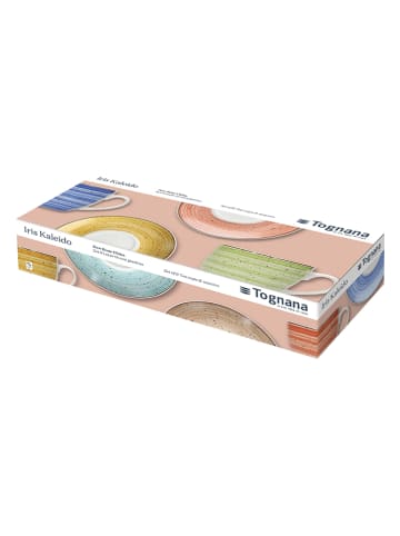 Tognana 6er-Set: Teetassen "Iris Kaleido" in Bunt - 200 ml