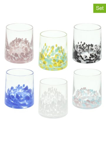 Andrea Fontebasso 1760 6er-Set Gläser "Venezia" in Bunt - 300 ml