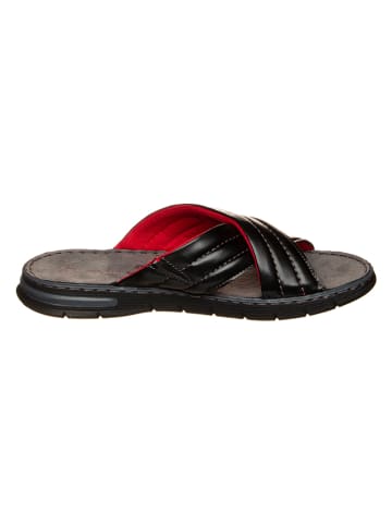 Bugatti Slippers zwart/rood