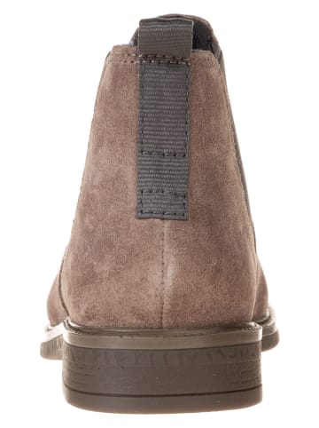 Bugatti Leder-Chelsea-Boots in Beige/ Braun