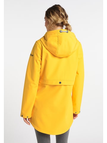 Schmuddelwedda Płaszcz softshellowy w kolorze żółtym