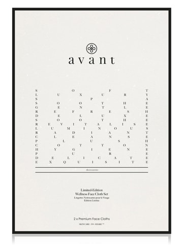 Avant 2er-Set: Gesichtstücher in Schwarz