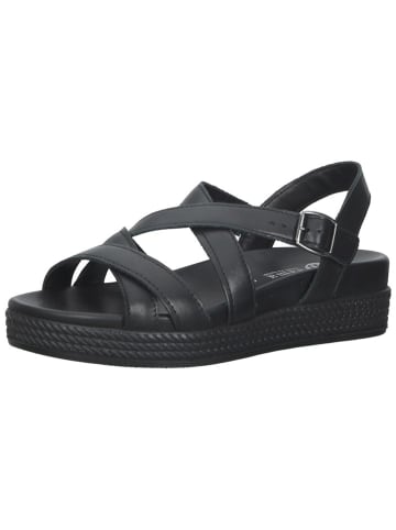 bama Leren sandalen zwart