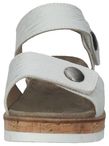 bama Leder-Sandalen in Silber