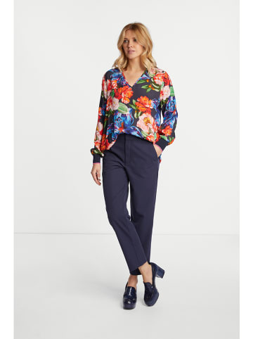 Rich & Royal Blouse donkerblauw/rood