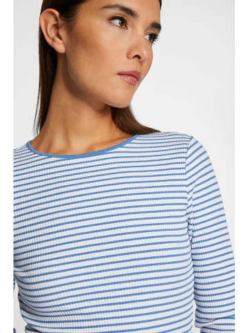 Rich & Royal Longsleeve blauw/wit