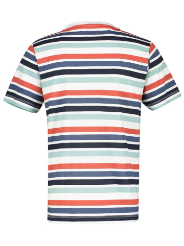 Lerros Shirt in Mint/ Dunkelblau/ Koralle