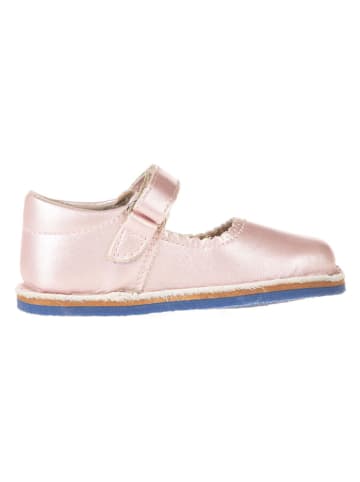 lamino Leder-Barfuß-Ballerinas lichtroze