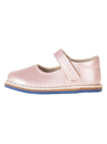 lamino Leder-Barfuß-Ballerinas in Rosa