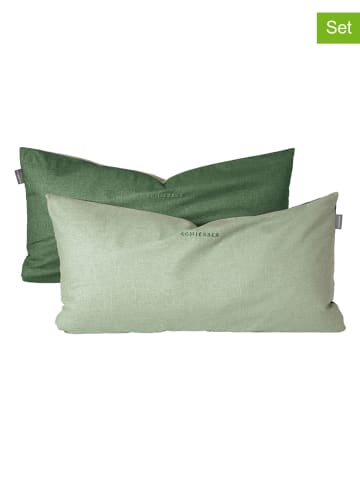 Schiesser Poszewki renforcé (2 szt.) w kolorze zielonym na poduszkę