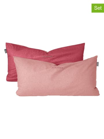 Schiesser Poszewki renforcé (2 szt.) w kolorze jasnoróżowo-różowym na poduszkę