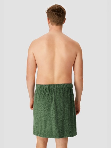 Schiesser Ręcznik "Rom" w kolorze zielonym do sauny