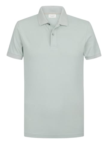 PROFUOMO Poloshirt groen/lichtblauw