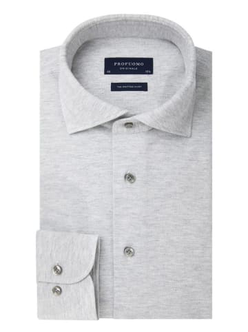 PROFUOMO Blouse - slim fit - grijs