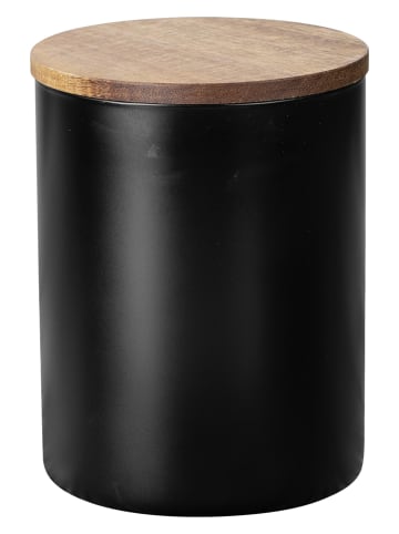 Wenko Voorraadpot "Mio" zwart/lichtbruin - (H)14,5 x Ø 11 cm