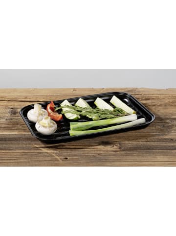 Wenko Grillschale "Luca" in Schwarz - (L)34,5 x (B)24,5 cm