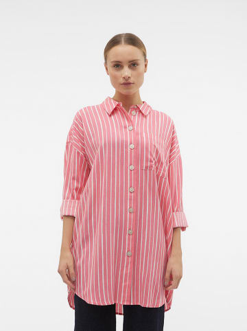 Vero Moda Hemd "Ilisa" in Pink/ Weiß