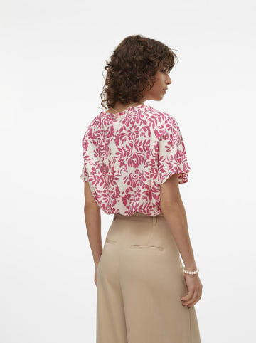 Vero Moda Bluzka "Imma" w kolorze różowo-kremowym