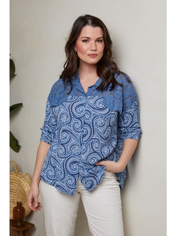 Curvy Lady Hemd in Blau