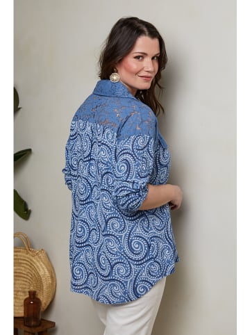 Curvy Lady Hemd in Blau