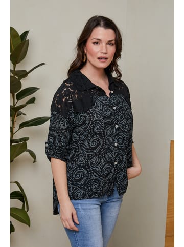 Curvy Lady Hemd in Schwarz