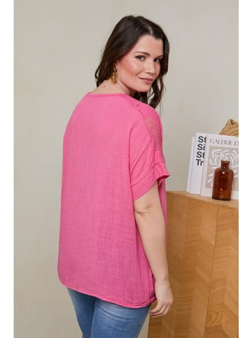Curvy Lady Bluse in Pink