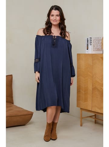 Curvy Lady Jurk donkerblauw