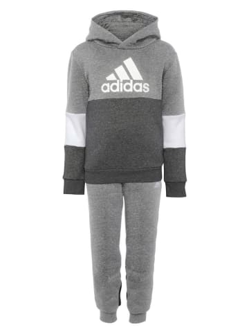 adidas 2-delige outfit grijs/antraciet