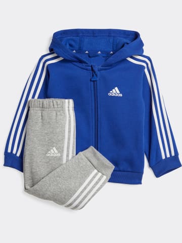 adidas 2-delige outfit blauw/grijs