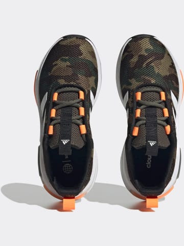 adidas Sneakersy "Racer" w kolorze oliwkowo-pomarańczowym
