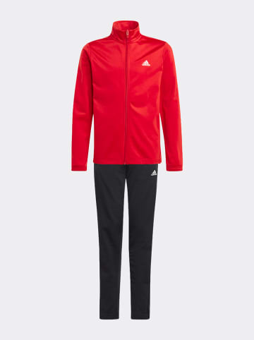 adidas 2tlg. Outfit in Rot/ Schwarz
