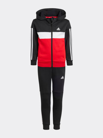 adidas 2tlg. Outfit in Schwarz/ Rot