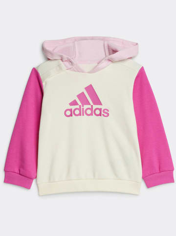 adidas 2-delige outfit lichtroze/geel/roze