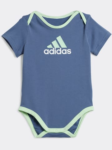 adidas 2-delige outfit donkerblauw/groen