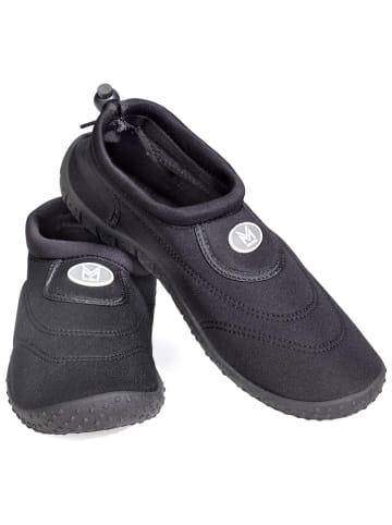 Massive Badeschuhe in Schwarz