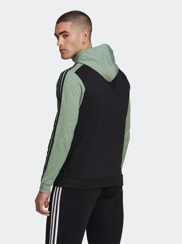 adidas Bluza w kolorze czarno-zielonym