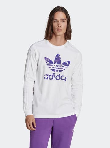 adidas Koszulka w kolorze biało-fioletowym