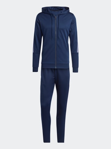 adidas 2-delige outfit: trainingspak donkerblauw