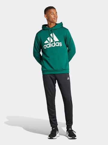 adidas 2tlg. Trainingsanzug in Grün/ Schwarz